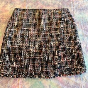 Chic Tweed Skirt - Multicolor